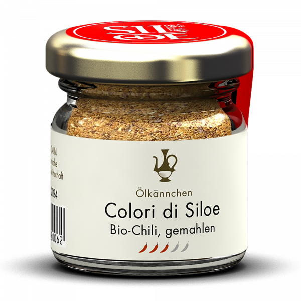 Colori di Siloe, buntes Chili Pulver, Toskana IT 15g im Gläschen