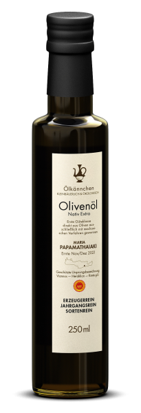 Maria Papamathaiaki, Olivenöl nativ extra, 100% Koroneiki 