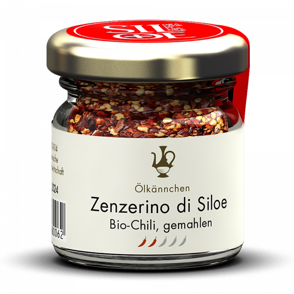 Zenzerino di Siloe mittelscharfes, rotes Chili Pulver (BIO) aus der Toskana 15g