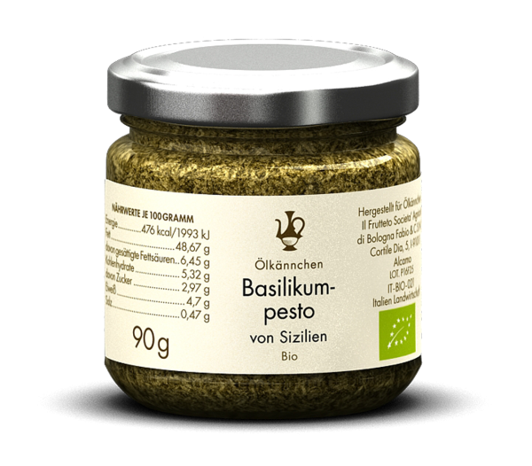Basilikumpesto violett und grün von Sizilien, IT 90g