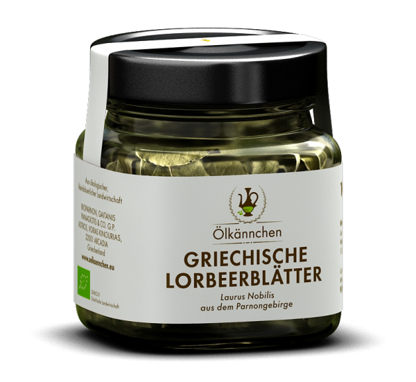Lorbeerblätter aus dem Parnongebirge 10g-Glas