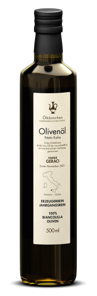 Geraci Biancolilla Bio Olivenöl nativ extra